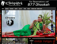 Tablet Screenshot of cleopatrahookah.com